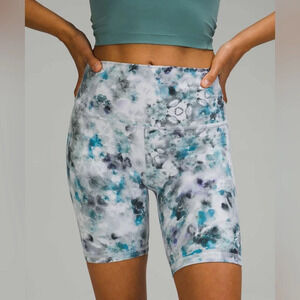 Lululemon Align High-Rise Biker Short 8” Kaleidofloral Multi Nulu Size 2